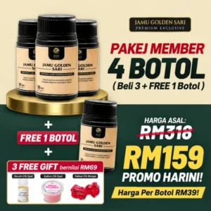 Promo Goldensari Beli 3+Free 1 (4 Botol – RM159)